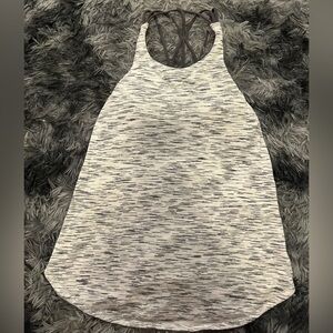 Lulumelon Gray Strappy Back Tank Top